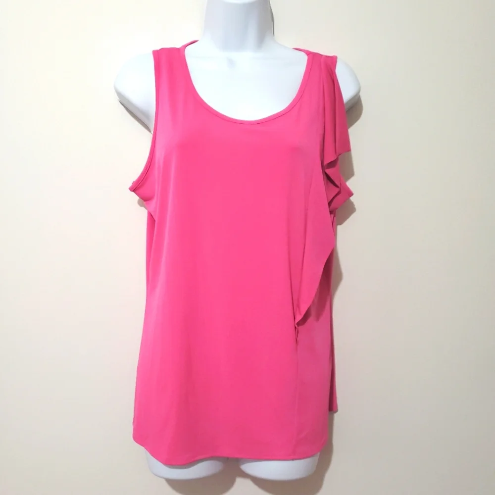 Worthington Size Large LadiesTop Pink Sleeveless NWT - Picture 4 of 4